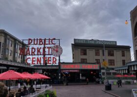 Seattle and Mt. Rainer